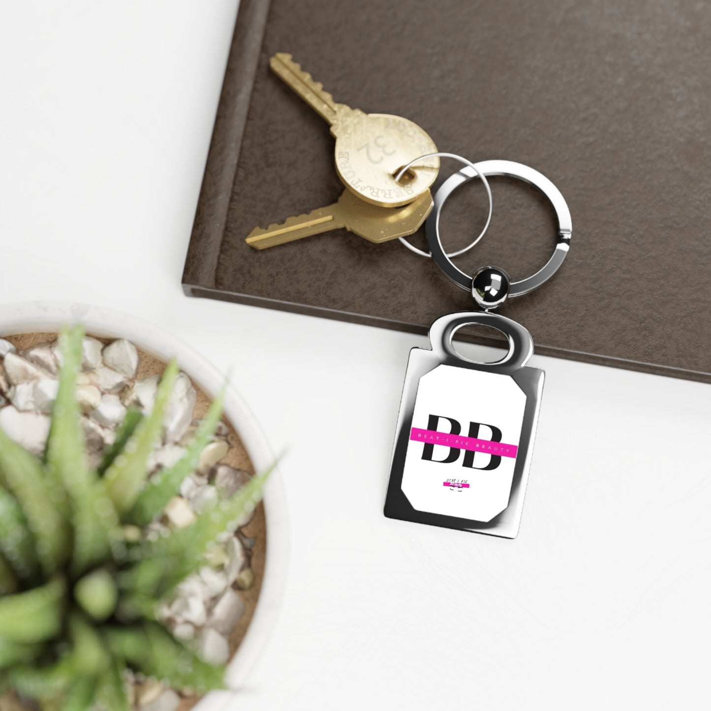 Beat-i-fic Beauty Rectangle Photo Keyring