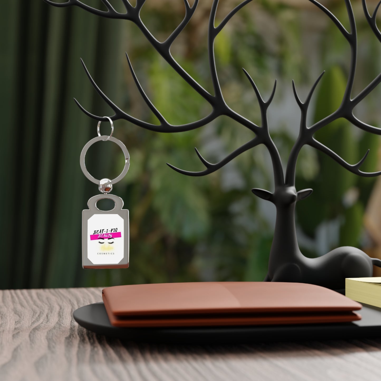 Beat-i- fic Beauty Rectangle Photo Keyring