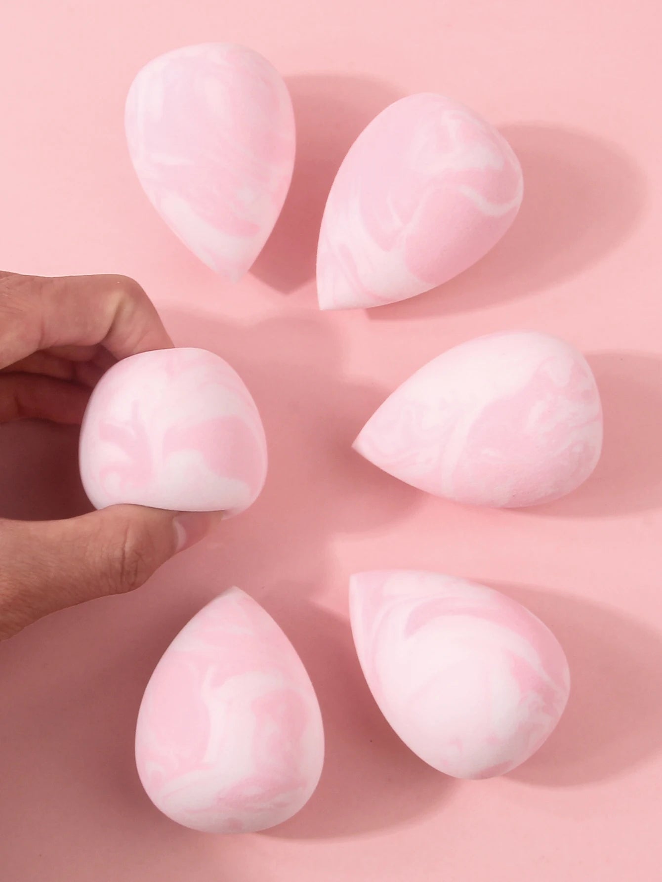 6Pcs Professional Makeup Sponge Set Large Soft Cosmetic Blender & Powder Puff Beginner-Friendly Face Makeup Kit