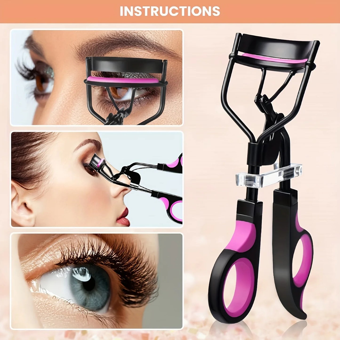 11/16PCS Eyelash Curler with 10pcs Replacement Pads Women Professional Eyelashes Curling Tweezers Clips Lasting Eye Makeup Tools