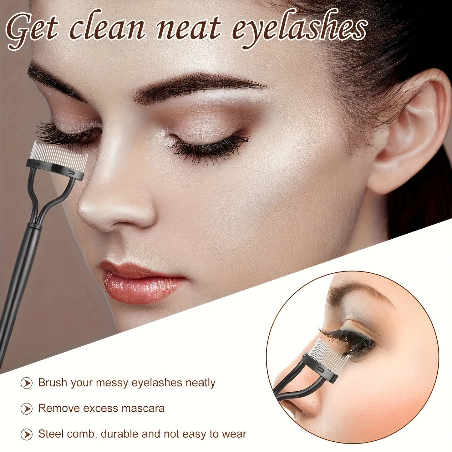 11/16PCS Eyelash Curler with 10pcs Replacement Pads Women Professional Eyelashes Curling Tweezers Clips Lasting Eye Makeup Tools