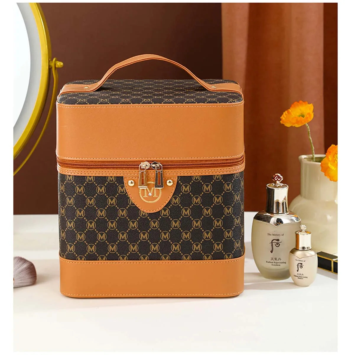 Makeup box Large capacity makeup skin care products first jewelry storage box women's portable multi-functional portable toolbox