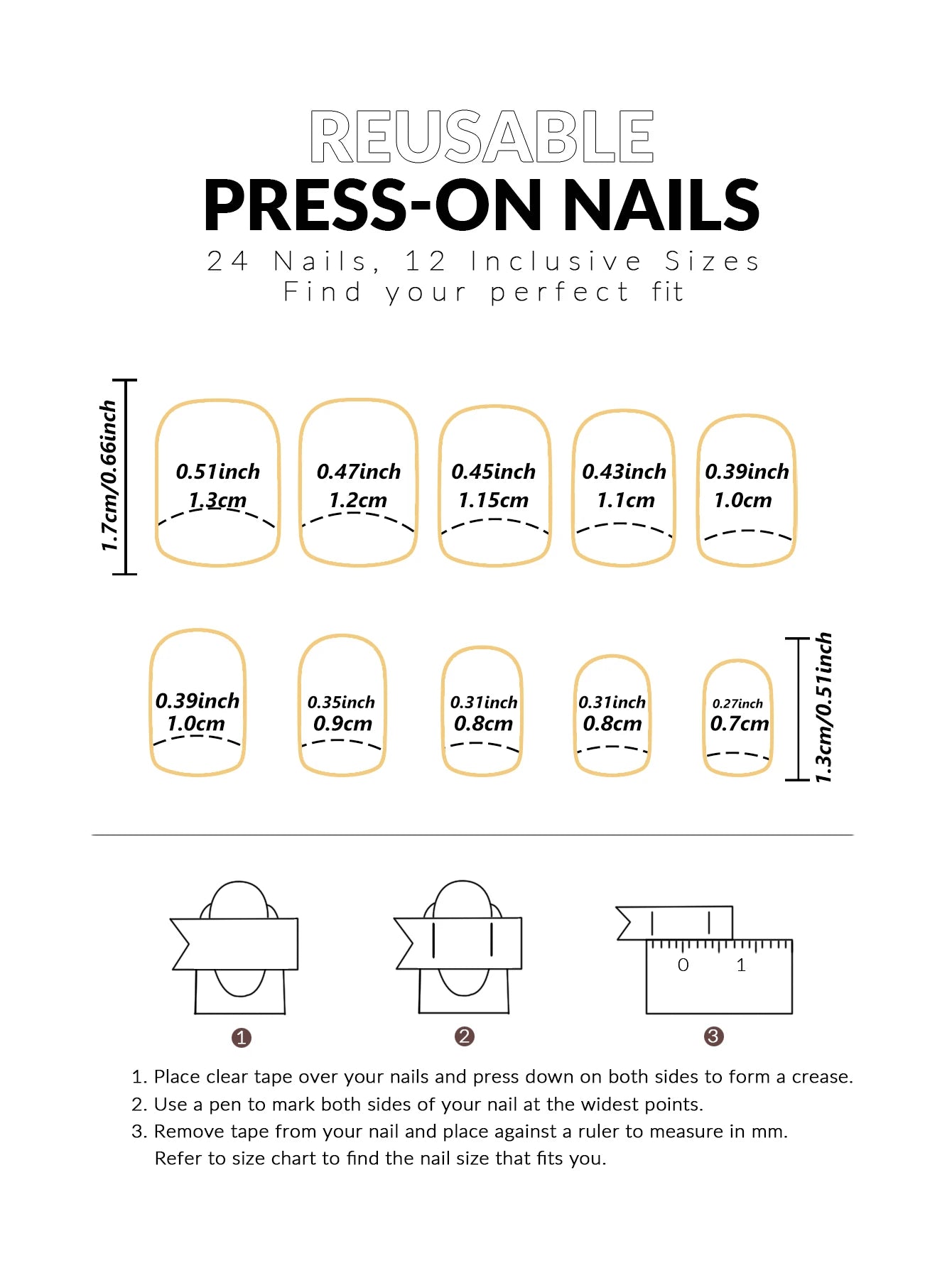 24pcs/set short square fake nails for women cute bride heart white french tips faux ongles y2k press on false nail supplies