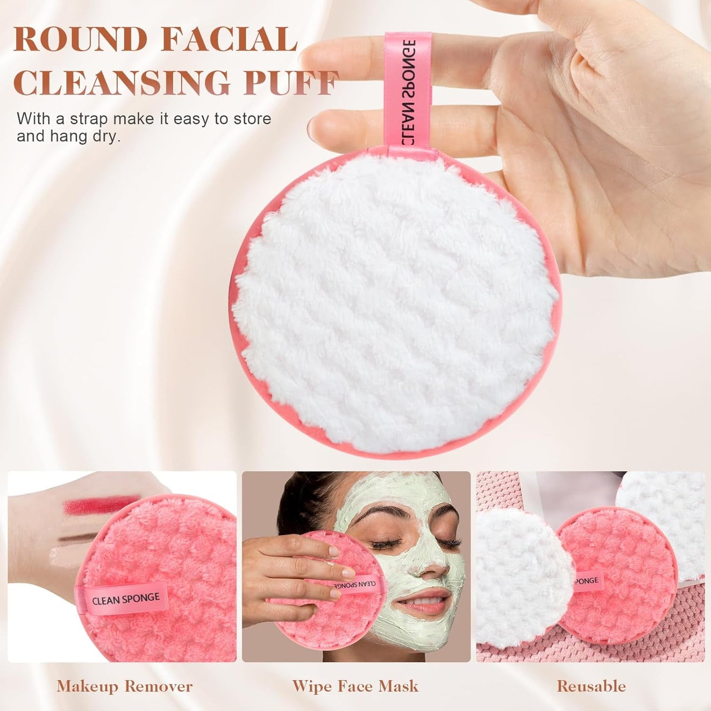 DUAIU 18-Piece Professional Makeup Brush Set - Includes 2 Powder Puffs & Travel Bag | Premium Synthetic Foundation, Blush & Eyeshadow Brushes | Complete Face & Eye Makeup Kit