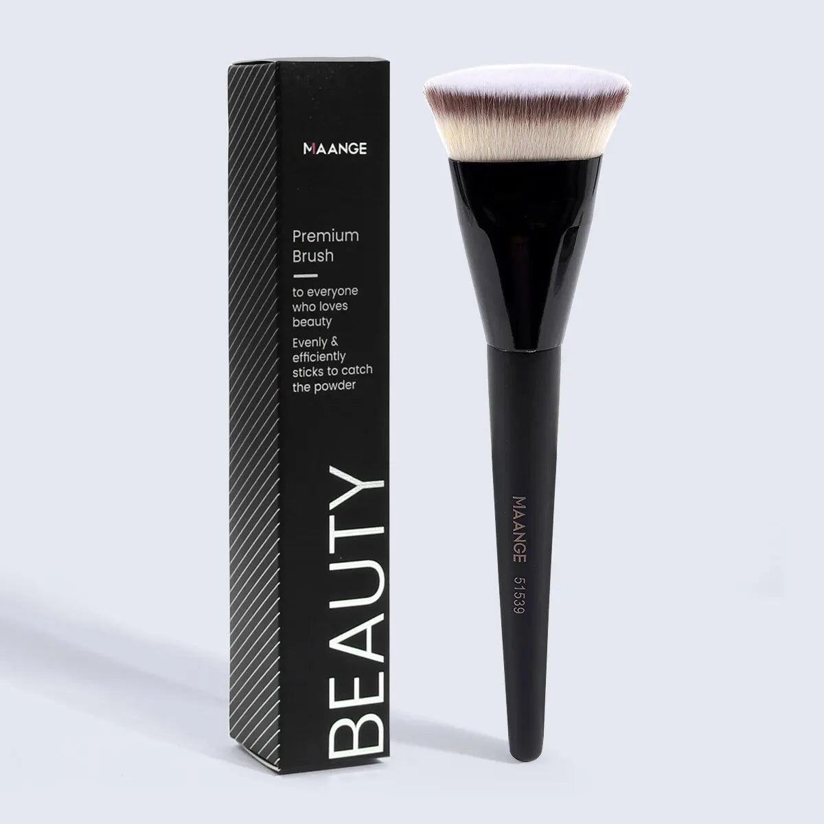 Single Flat Round Tube Flat Head Foundation Brush With Box Powder Blush Concealer Makeup Brush Skin-friendly Makeup Tool