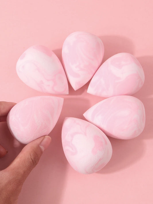 6Pcs Professional Makeup Sponge Set Large Soft Cosmetic Blender & Powder Puff Beginner-Friendly Face Makeup Kit