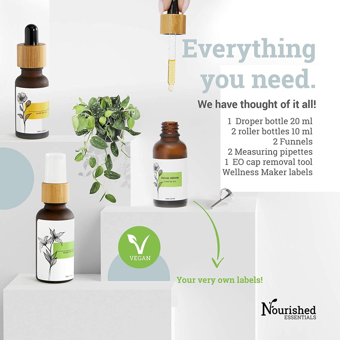 Nourished Essentials | Wellness Maker Organic Natural Beauty Wellness Kit - Make